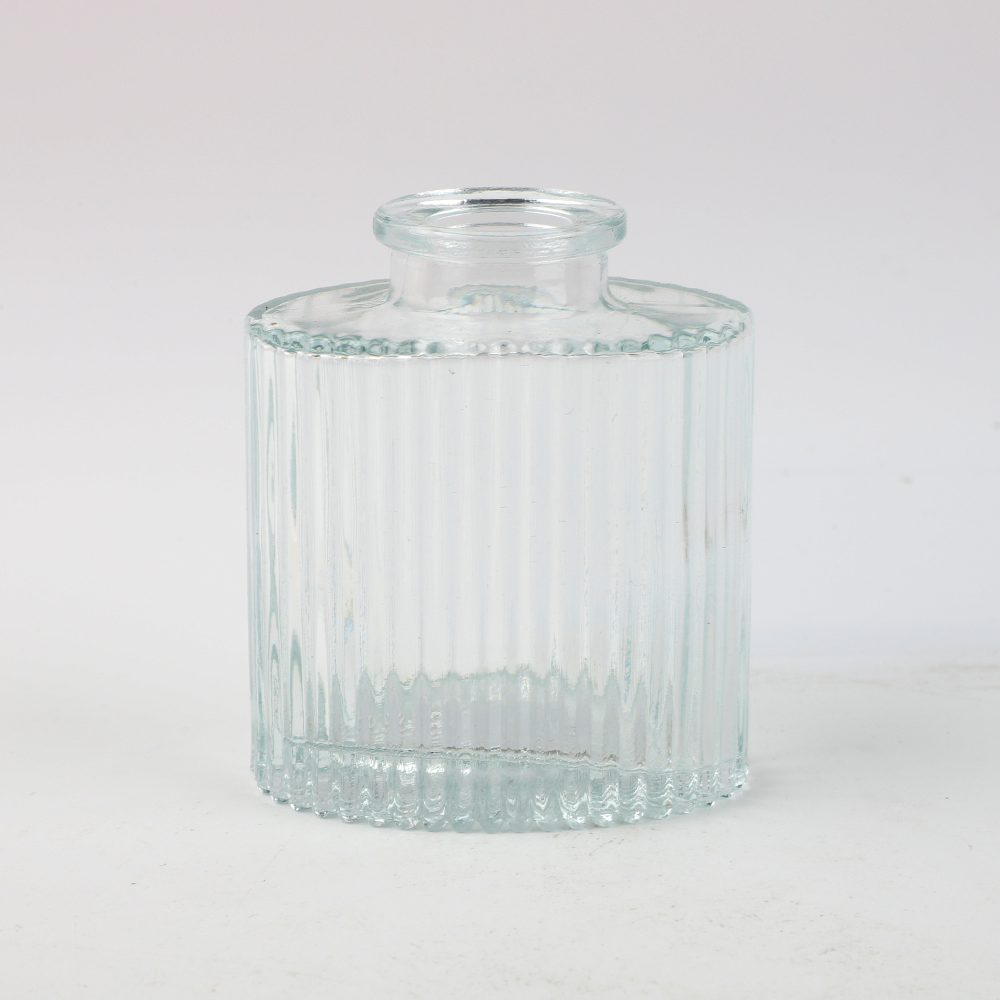 Florero de Vidrio Bot Transparente 7.4 x 8.3 cm