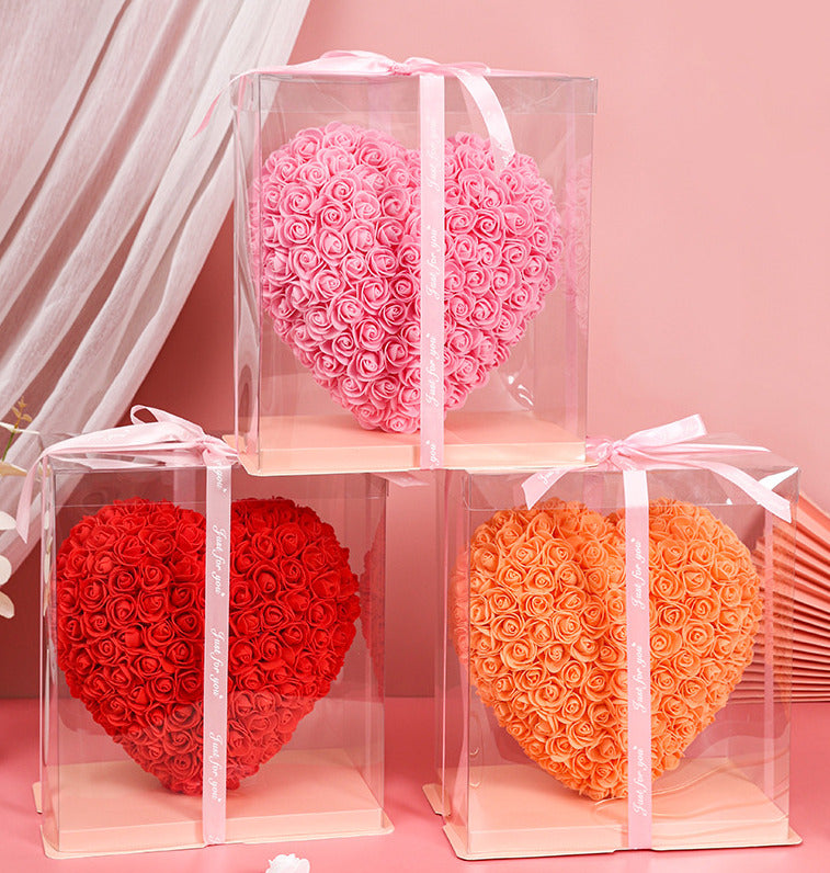 Adorno de Corazón Rosas 26 cm