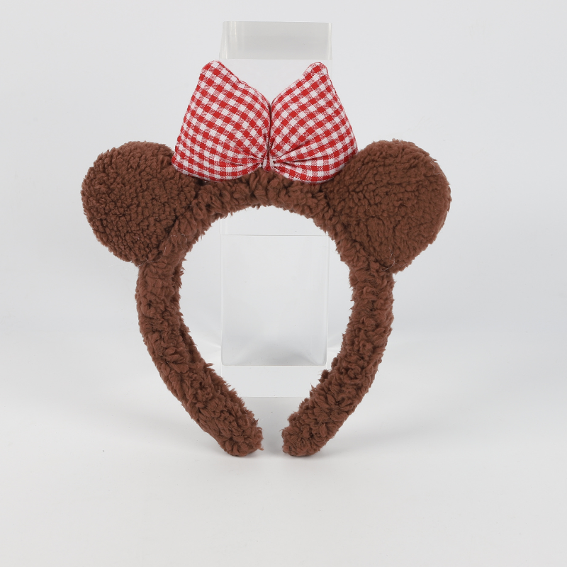 Vincha de Orejitas de Oso Marrón