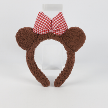 Vincha de Orejitas de Oso Marrón