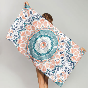 Toalla  de playa Mandala Coral