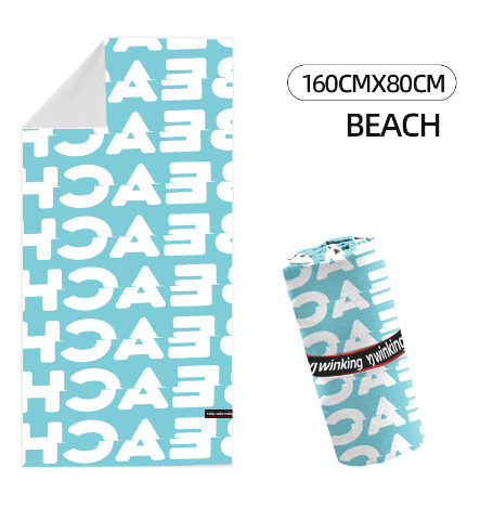 Toalla microfibra de playa Beach Text