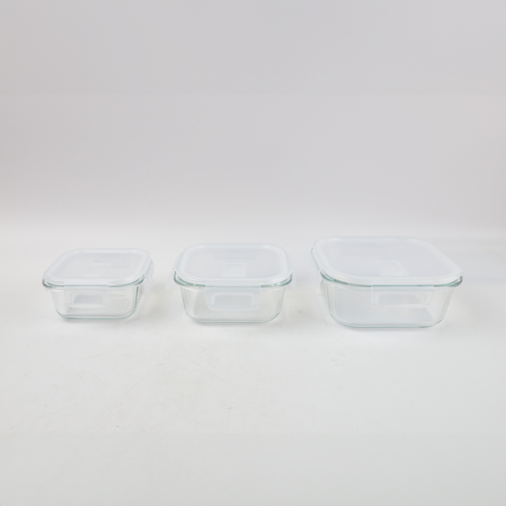 Set x 3 Contenedores Cuadrados de Alimentos