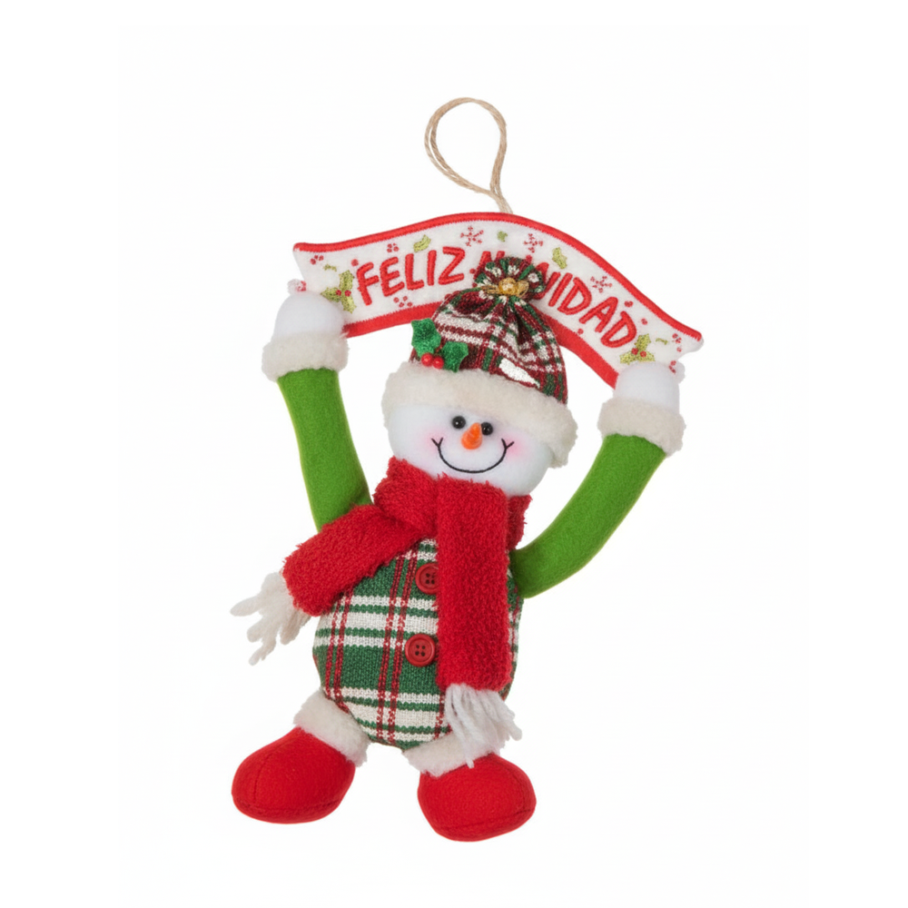 Muñeco Colgante Hombre Nieve R&V