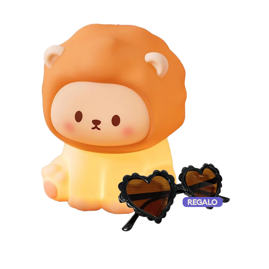 Lámpara León + Regalo: Lentes de Corazones